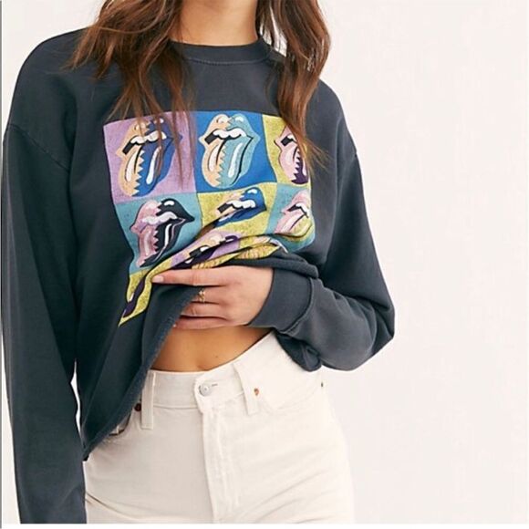 Daydreamer Urban Jungle The Rolling Stones Graphic Pullover Sweatsh… - Picture 1 of 13